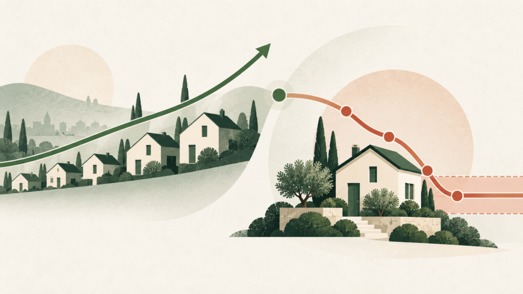 El mercado inmobiliario sube mientras se ajusta el precio de venta de una vivienda